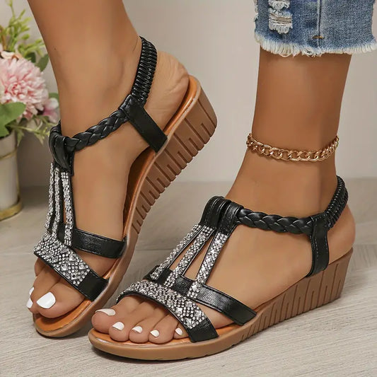 【34-43】🌴👡 Női strasszos ékszandál