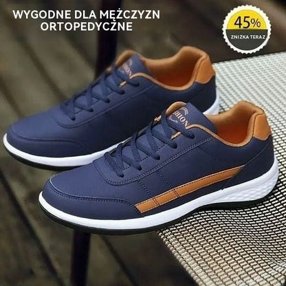 ✨【38-48】Nowe męskie wygodne skórzane buty sportowe 2025