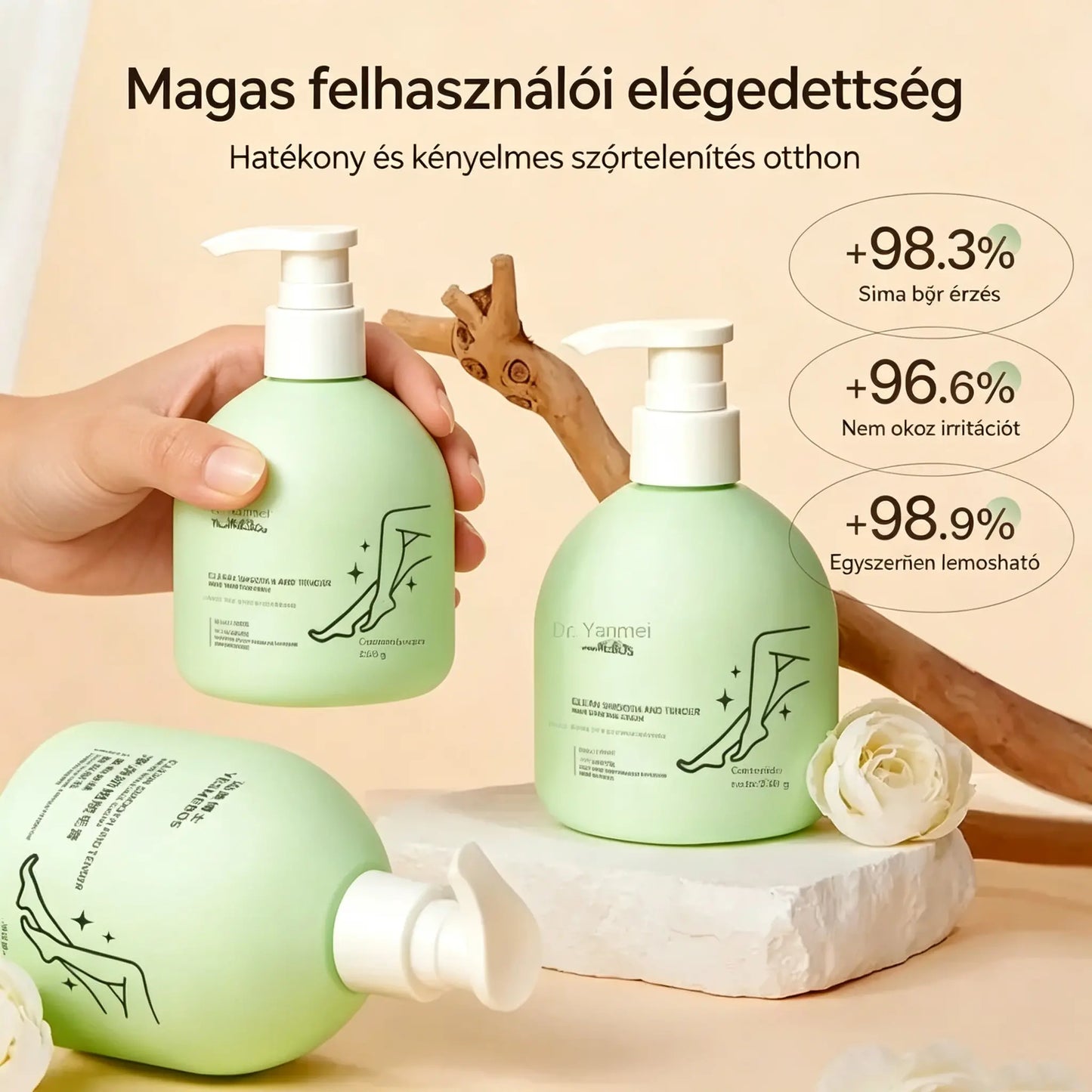 50% KEDVEZMÉNY✨Gyengéd és bőrbarát szőrtelenítő készlet | Korlátozott ideig érvényes ajánlat 🎁
