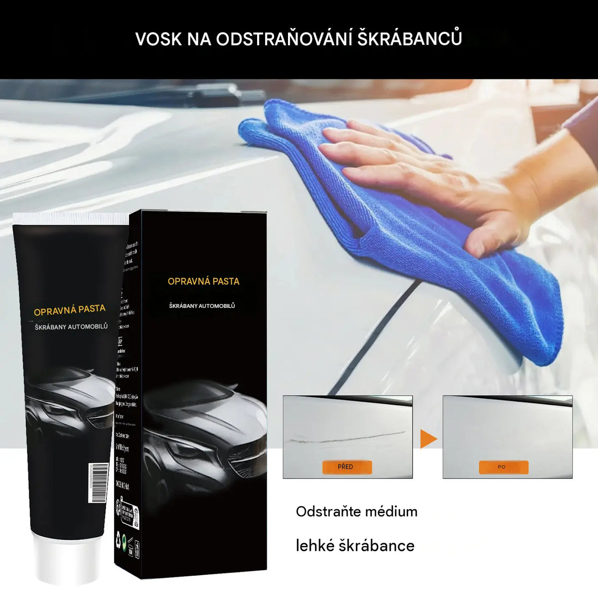 🔥Kupte 1 a druhý získejte zdarma🔥🚗💨Pasta na opravu škrábanců na autě – oprava škrábanců v laku, leštění a renovace