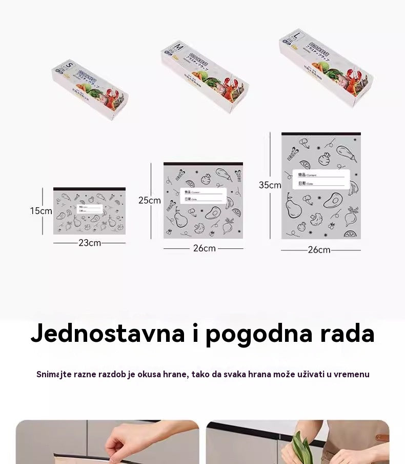🔥🔥Ukupno 90 antibakterijskih vrećica od aluminijske folije, super jednostavnih za korištenje, za očuvanje svježine.