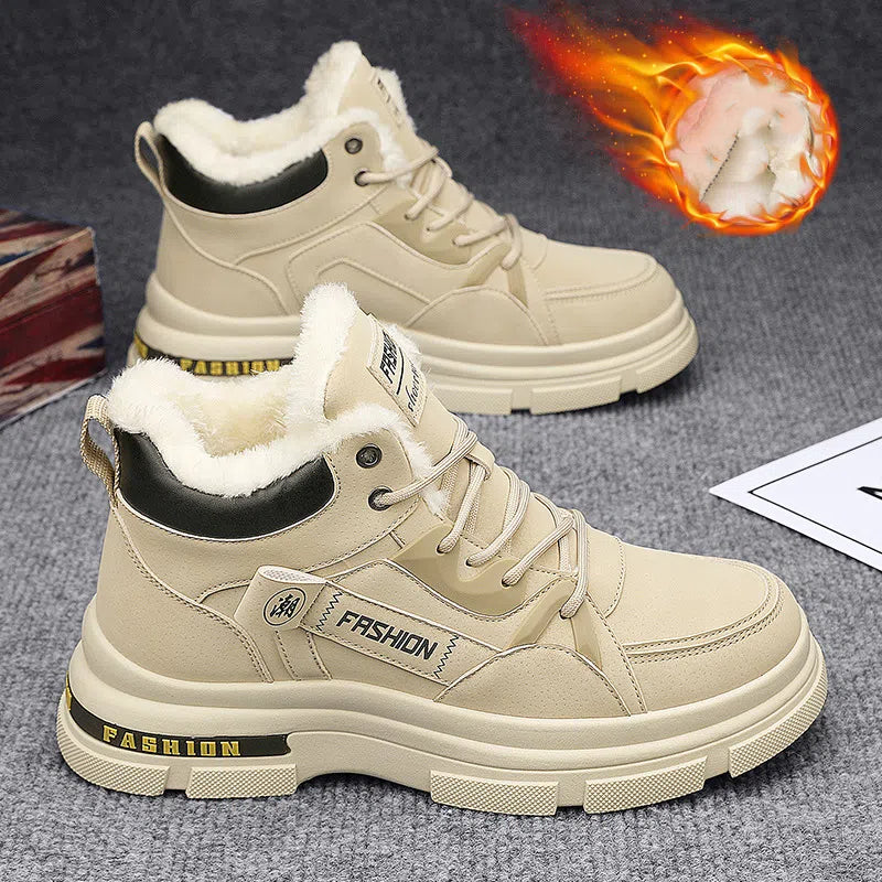 🔥🔥👞【39－44】2025 nowe męskie zimowe, pogrubione, aksamitne, ciepłe buty Martin