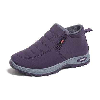🔥【35-48】Unisex zimski škornji s podlogo iz semiša - topli, udobni in nedrseči, idealni za hladno vreme.