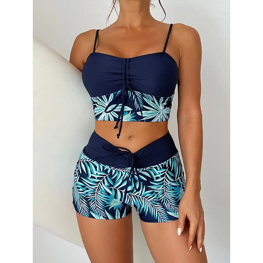 🏊‍👙【40KG-100KG】🌴 Elegáns, plus size mintás fürdőruha
