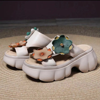 👡【35-40】Retro kožne sandale s platformom iz 2025.