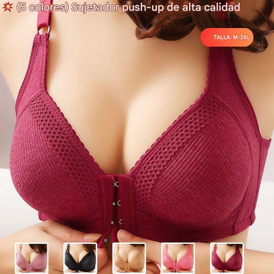 💥Precio más bajo【Paquete de 3】Sujetador push-up sin costuras de alta calidad, elegante y sexy, evita la flacidez