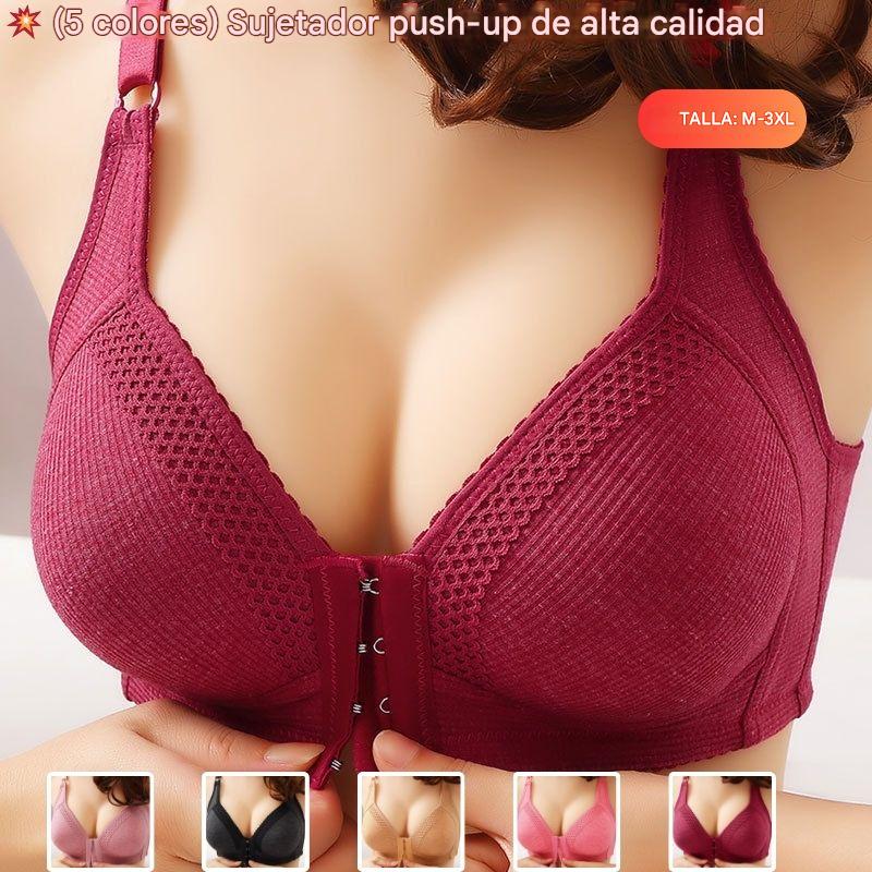 💥Precio más bajo【Paquete de 3】Sujetador push-up sin costuras de alta calidad, elegante y sexy, evita la flacidez