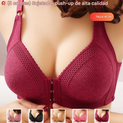 💥Precio más bajo【Paquete de 3】Sujetador push-up sin costuras de alta calidad, elegante y sexy, evita la flacidez