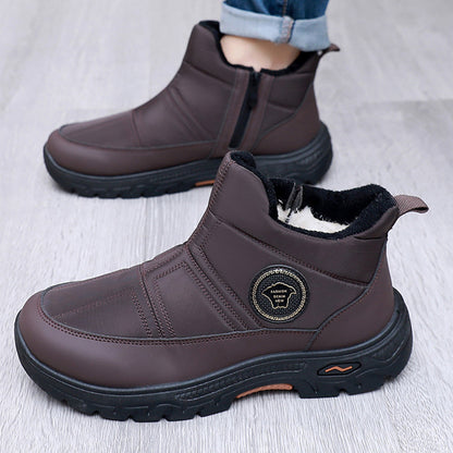🏆【39-44】🔥Nové pánske zimné teplé nazúvacie snehové topánky s flísovou podšívkou