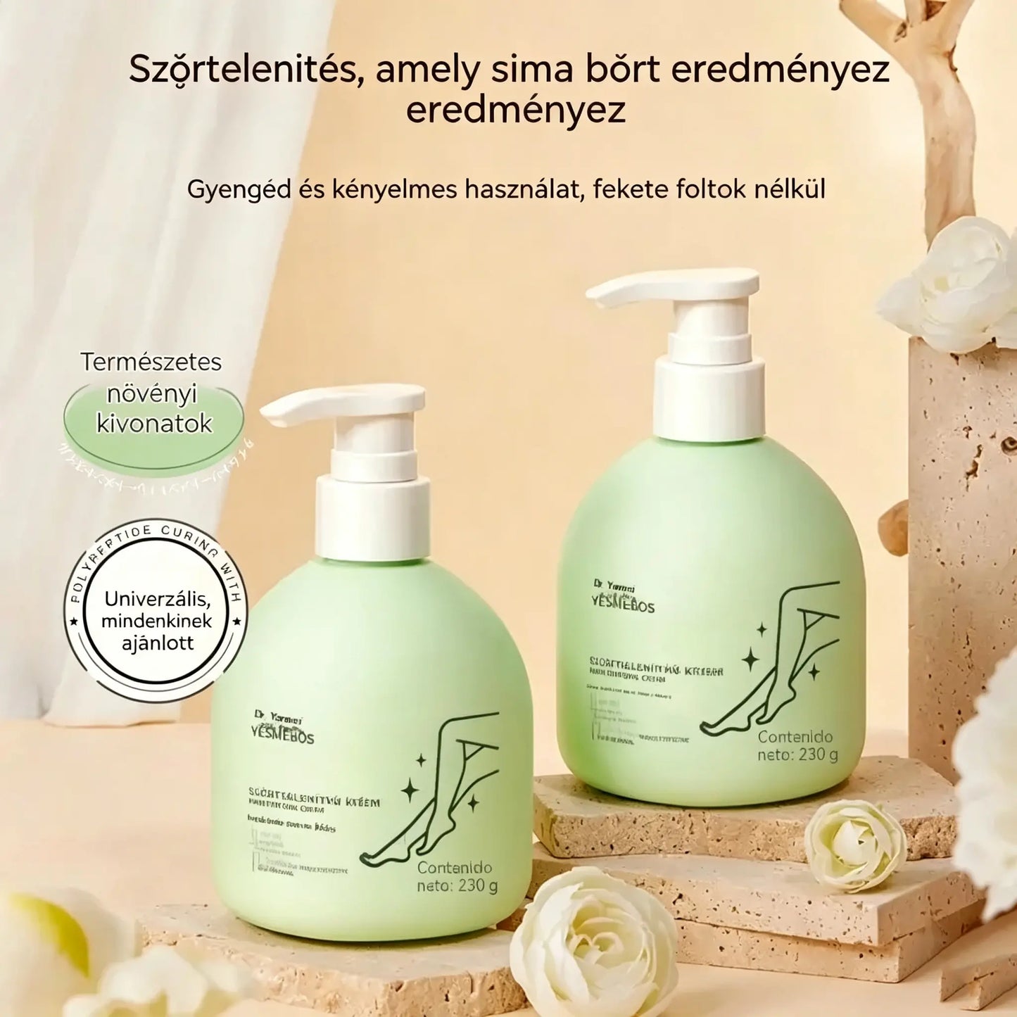 50% KEDVEZMÉNY✨Gyengéd és bőrbarát szőrtelenítő készlet | Korlátozott ideig érvényes ajánlat 🎁