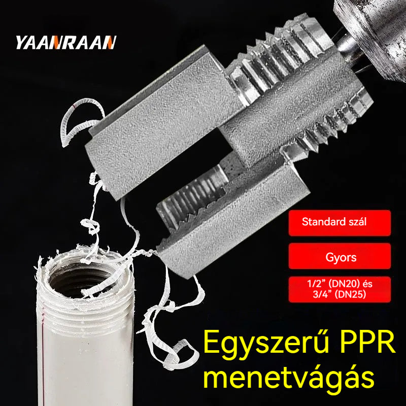 🔩 Egyszerű PPR menetvágás – hegesztés nélkül, erőfeszítés nélkül! 【2 darabos készlet – 1/2” (DN20) és 3/4” (DN25) csövekhez】