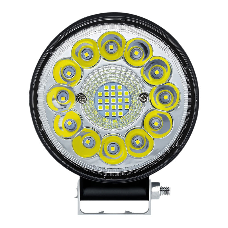 🚨【Kupte 1 a získejte 1 zdarma】2 kusy za 610 Kč💡99W kulaté LED světlomety pro upravené vozy, pomocné světlomety pro terénní vozidla