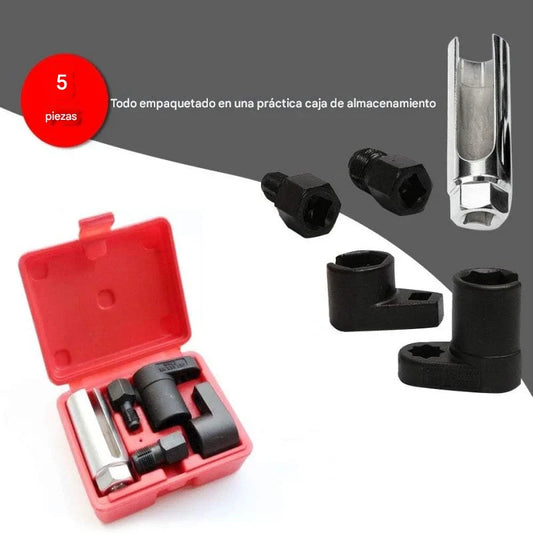 Oferta por tiempo limitado 🔧🔧Juego de 5 piezas de kit de reparación de roscas y manguitos de polarización de sensor de oxígeno automotriz