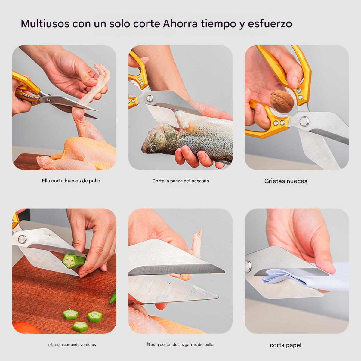 🔥【Compra 1 y recibe 1 gratis】🔥Oferta por tiempo limitado🔥 Tijeras de cocina multifuncionales, resistentes y ultra afiladas.