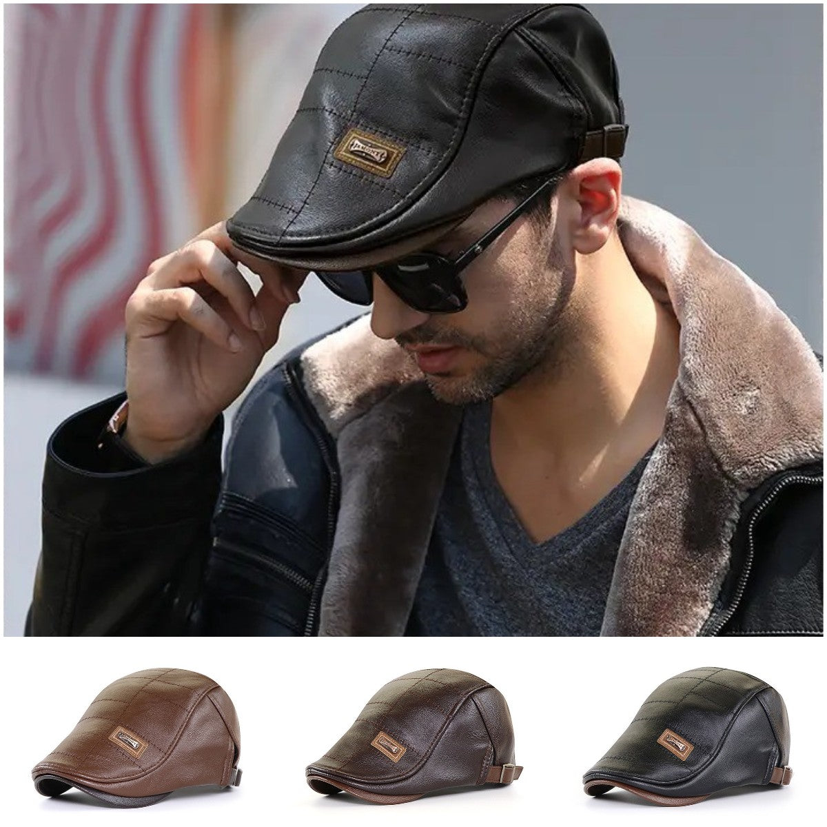 🔥【Kup 1 a 1 zdarma】🔥【Žhavý prodej】Retro vysoce kvalitní kožený baret