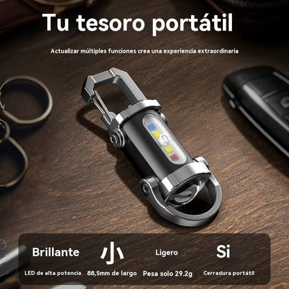 【Compra 1 y llévate 1 gratis】2 piezas 26 euro🔥Gran oferta🔥Linterna mini para llave súper brillante e impermeable con salida de 1200 lm
