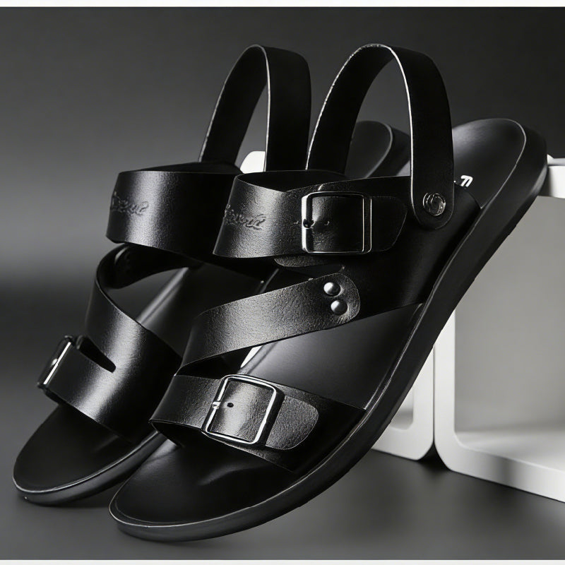 [39-28]👡👡 50% kedvezmény——Új férfi nyári szandálok puha, valódi bőrből