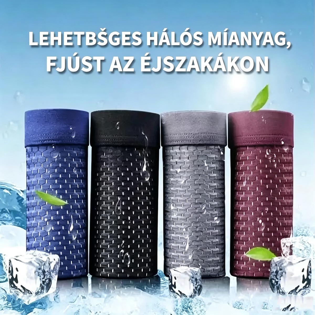 🔥【4 darabos】🧊Légzős és kényelmes férfi hálós boxeralsó