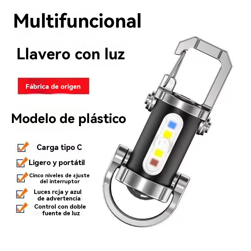 【Compra 1 y llévate 1 gratis】2 piezas 26 euro🔥Gran oferta🔥Linterna mini para llave súper brillante e impermeable con salida de 1200 lm