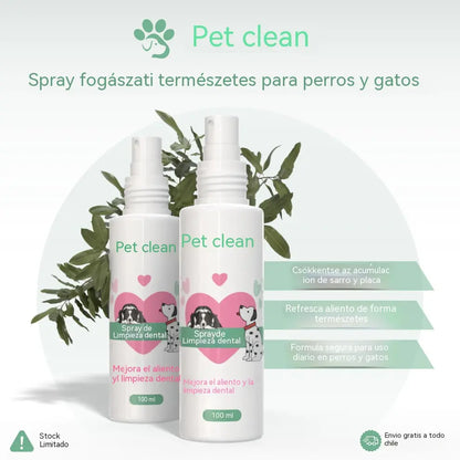 🐶🐱【Vásároljon 1-et, kapjon 2-t ingyen】Állatszőr- és fogtisztító spray