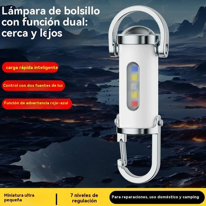 🔥Gran oferta🔥Linterna mini llavero súper brillante e impermeable
