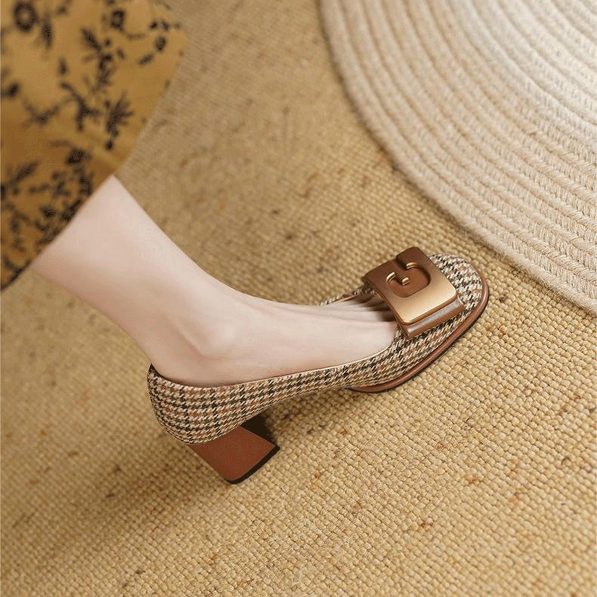 【34-41】👠👩‍ 2025, retro luxusní vysoké podpatky, módní a všestranné
