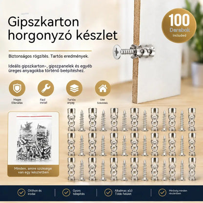 【🔥100 szett akciósan】🧰⚒️ Bútorjavítás, rövid tágulási csavarok, kő/csempe/szekrénypántok javítása és szerelése.
