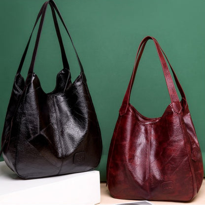 👜Μαλακή δερμάτινη τσάντα, νέου στυλ, μεγάλη χωρητικότητα, μονάδα