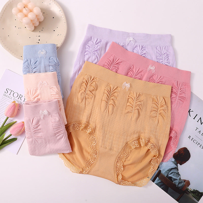 👩【7 sztuka】【Kup jeden, a drugi dostaniesz za darmo】】Antybakteryjne elastyczne majtki kontrolujące brzuch z wysoką talią w dużych rozmiarach（60-100kg）