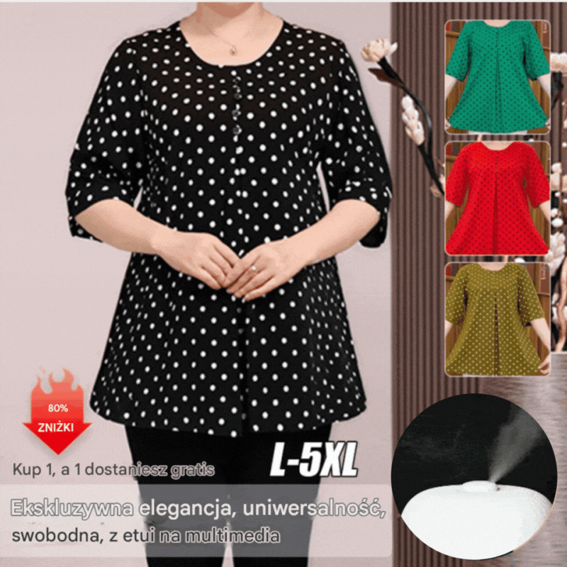 ✨💞【S-6XL】2026 Új Nyári Pöttyös Mintás Ing
