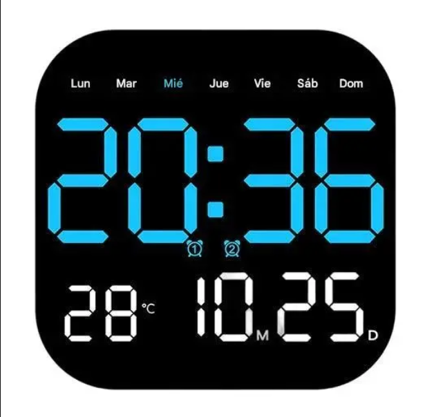 🕰️🛏️ 40 % popusta za omejen čas! Digitalna ura za dom in pisarno: zbudite se nežno in pozabite na nadležne alarme! Nastavljiva svetlost, tiho delovanje ponoči. Prikazuje tudi temperaturo. Zanesljiv spremljevalec za vaše vsakdanje življenje. 🌙