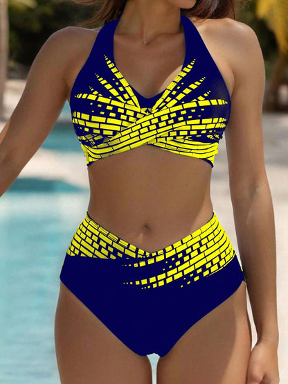 👙50% sleva💥 👙Dámské bikiny pro plnoštíhlé [L-5XL] ✅Vysoký pas ✅Vysoká elasticita